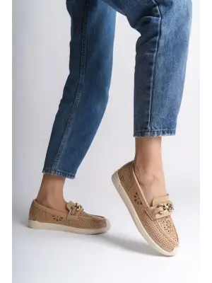 Şık Bağcıksız Bayan Babet Ayakkabı