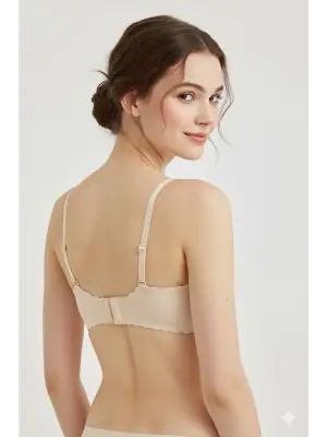 Lazer Kesim Dolgulu Telsiz  İz Yapmaz Sütyen Ten