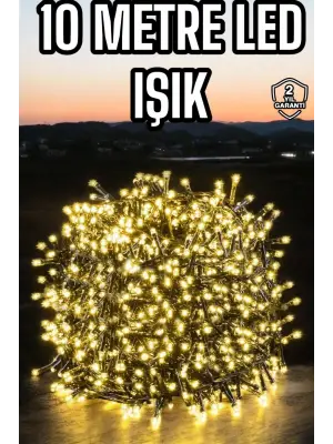 Led Işık 10 Metre Gün Işığı Parlak Ve Doğal Ağaç Süsleme