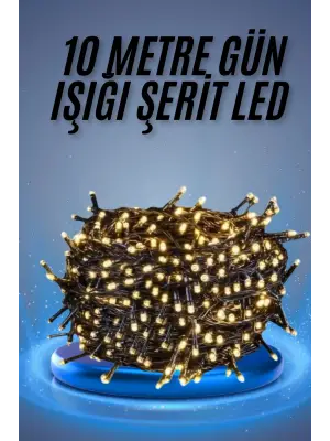 Led Işık Ağaç Süsleme Ampüllü Dekoratif Aydınlatma 10 Metre Gün Işığı