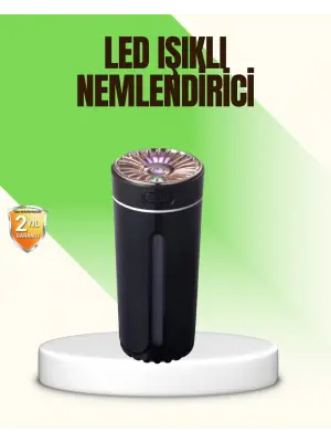 Led Işıklı Aromaterapi Hava Nemlendirici Ultrasonik Sessiz Nem Ayarı