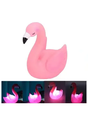 Led Işıklı Flamingo Masa Lambası