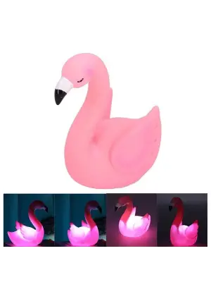 Led Işıklı Flamingo Masa Lambası