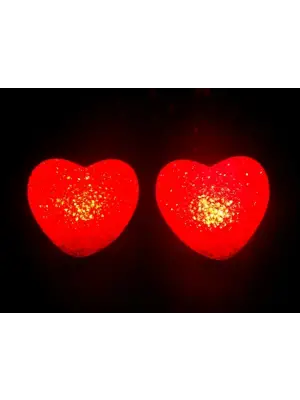 Led Işıklı Kırmızı Kalp Gece Lambası