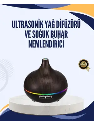 Led Işıklı Sessiz Çalışan Soğuk Buhar Nemlendirici