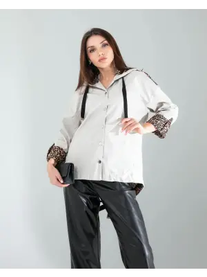 Omarı Stil Sahibi Leopar Desenli Ceket