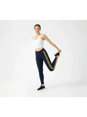 Siyah Likralı Tayt Kadın Giyim