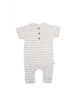 Line Colors Yarım Kol Patiksiz Tulum 15126 Bej