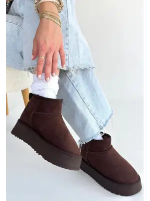 Linne Kahverengi Süet Bot