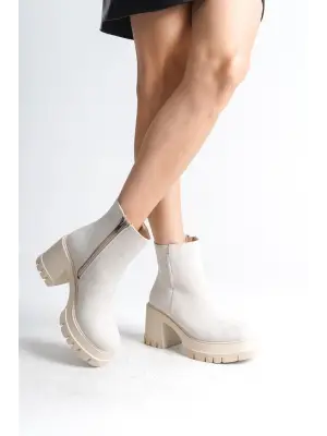 Zarif Tabanlı Süet Bayan Bot