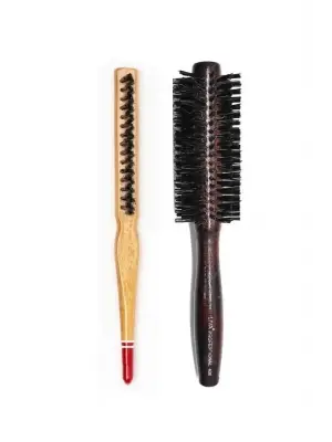 Liva 408& 690 Profesyonel Yanmaz Set Topuz Saç Fırçası-2li