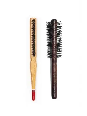 Liva 506& 690 Profesyonel Yanmaz Set Topuz Saç Fırçası-2li