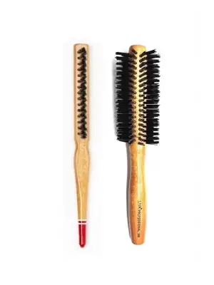 Liva 540& 690 Profesyonel Yanmaz Set Topuz Saç Fırçası-2li