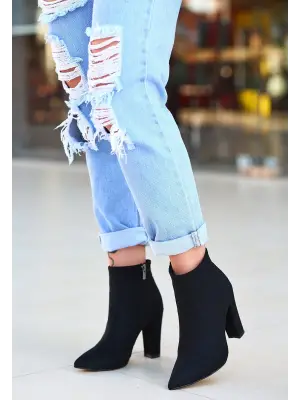 Göz Alıcı Süet Topuklu Bot