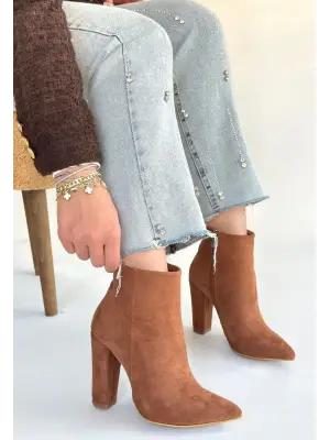 Loora Vizon Süet Topuklu Bot