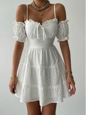 Lucca Kolu Lastikli Mini Elbise