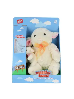 M-1117526-12 Türkçe Yavrulu Masal Anlatan Kuzu -Birliktoys