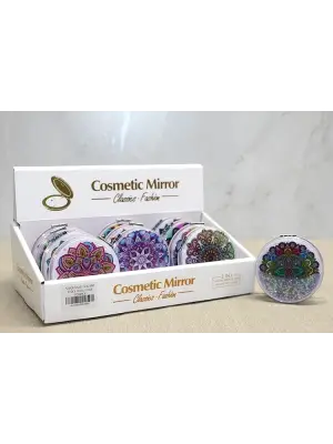 Mandala Desenli Hareketli Sulu El Aynası Alk4582