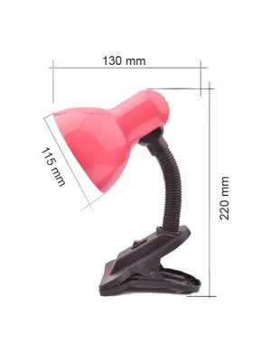 Omarı Esnek Kollu Masa Lambası E27 Led Ampul ile