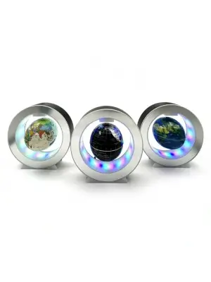 Manyetik Küçük Boy Yuvarlak Ledli Dünya Küre