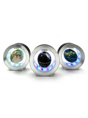 Manyetik Küçük Boy Yuvarlak Ledli Dünya Küre