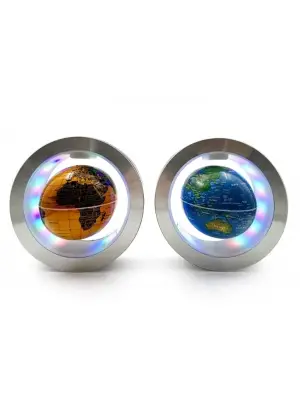 Manyetik Yuvarlak Ledli Dünya Küre