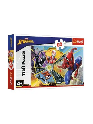 Omarı Spiderman Temalı 60 Parça Çocuk Puzzle