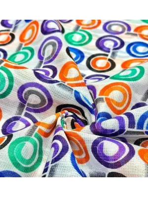 Masa Örtüsü & Piknik Örtsü -Raşel Kumaş 120 cm X 160 cm -Çok Renkli Desenli