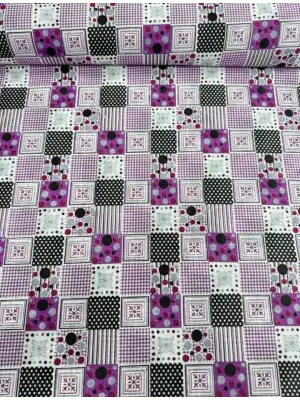 Masa Örtüsü & Piknik Örtsü -Raşel Kumaş 120 cm X 160 cm -Kare Desenli