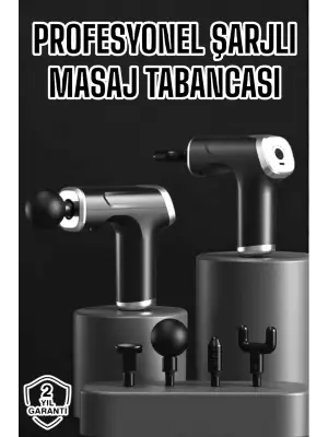 Masaj Aleti Masaj Tabancası Darbeli Şarjlı Kas Ve Vücut Ağrıları İçin