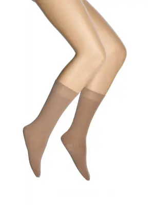 Omarı Bronz Renkli Masaj Etkili Kadın Çorap