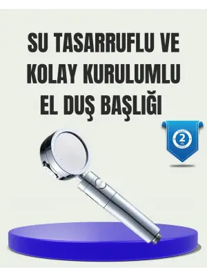 Masaj Ve Yağmur Modlu Su Tasarruflu Duş Başlığı