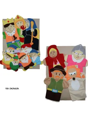 Omarı Masal Kahramanları Kukla Seti - Eğlenceli Çocuk Oyuncakları