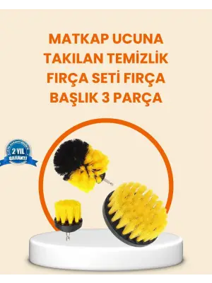 Matkap Ucu Fırça Seti Halı Fayans Zemin Temizliği