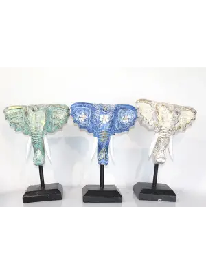 Maun Ağacı Fil Kafası Dekoratif