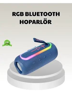 Mavi Taşınabilir Bluetooth Hoparlör Kompakt Tasarım Ve Güçlü Ses
