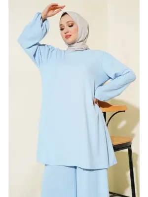 Mavi Tunik Pantolon Alt Üst Takım 6663