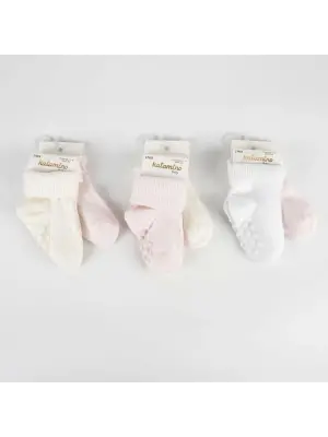 Omarı Absli Kız Bebek Soket Çorap Seti