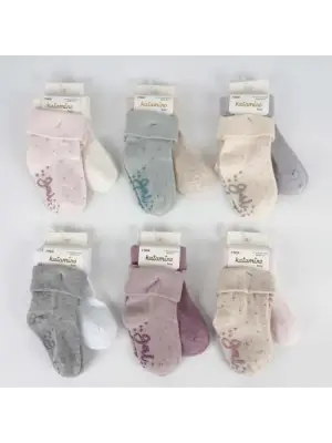 Omarı Absli Kız Bebek Soket Çorap Seti