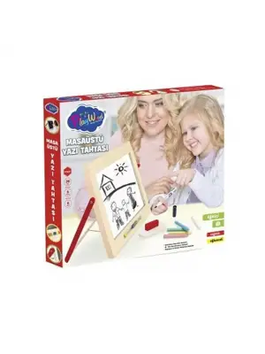 Omarı Ahşap Masa Üstü Yazı Tahtası - Pratik ve Fonksiyonel