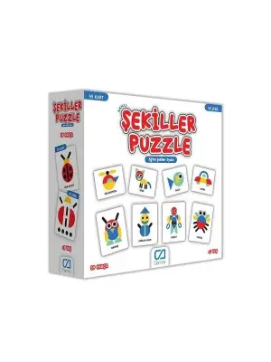 Omarı Akıllı Şekiller Puzzle Seti 55 Kartlı