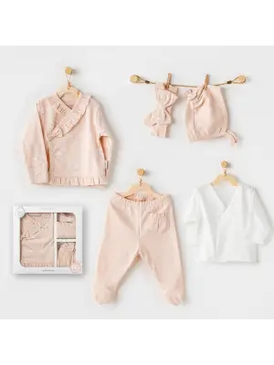 Omarı Cute Bunnies Be Sking 5 Parça Hastane Çıkışı Pink