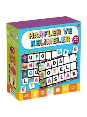 Omarı Eğitici Kartlar Harf - Oyunlar ve Kelimeler Öğrenme Seti