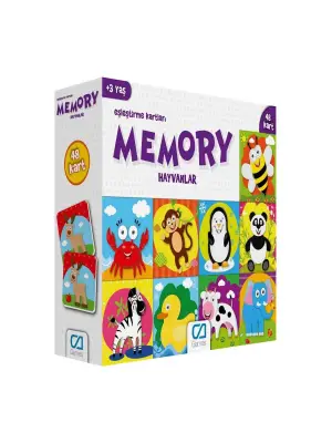 Omarı Eğlenceli Hayvan Eşleştirme Kartları