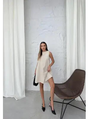 Omarı Yazın En Rahat Elbisesi - Çan Kısa Elbise