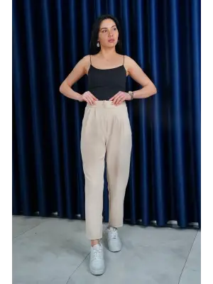 Omarı Esnek ve Rahat Havuç Pantolon
