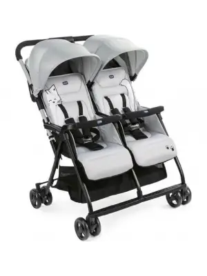 Omarı Hafif ve Şık İkiz Bebek Arabası - www.benorra.com