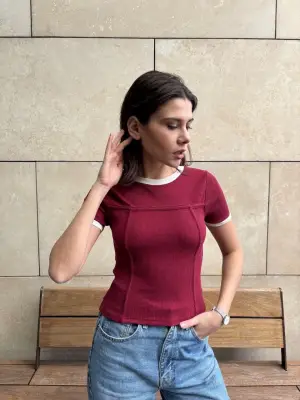 Omarı Zarif Biyeli Bluz - Şıklığı Yakalayın