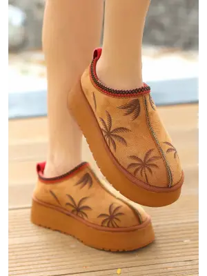 Omarı Kadın Mucy Taba Süet Bot - Şık ve Konforlu Ayakkabı