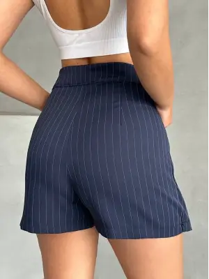 Omarı Deniz Rüzgarı Çizgili Etek